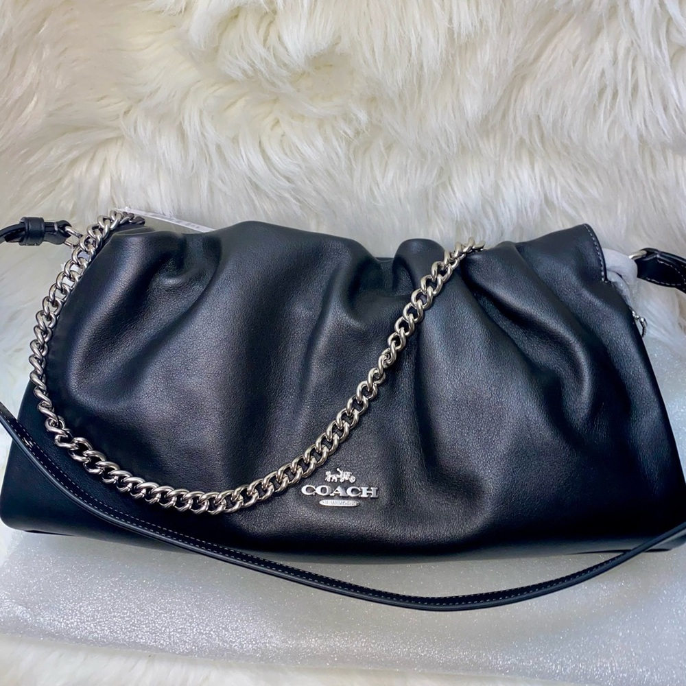 Coach 🖤 Faye Large Shoulder Bag leather purse New
